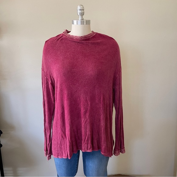 Altard State Waffle Knit Flowy Shirt - Picture 1 of 5